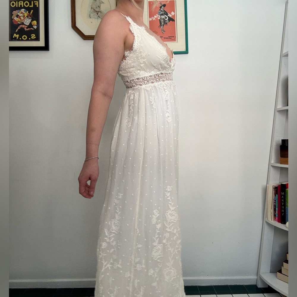 DESIGNER Zimmermann Ivory Lace Jumpsuit - Picture 4 of 7